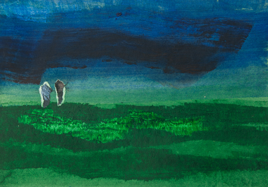 Ακρυλικό, Κολάζ σε Χαρτί, 18x22 εκ.