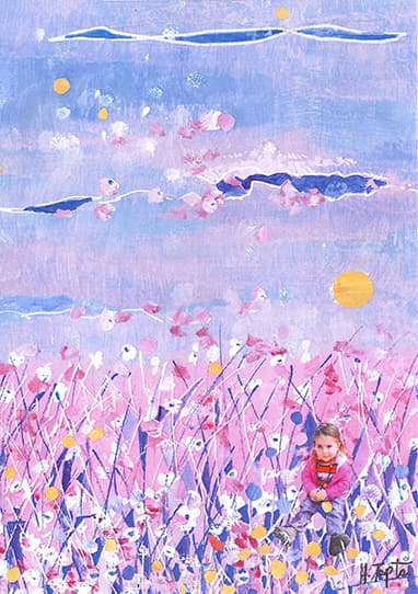 Μυρτώ, Ακρυλικό κολάζ, 30,5x23 εκ.